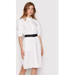 Przecenione Białe Sukienki koszulowe damskie marki Karl Lagerfeld w rozmiarze M 