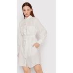 Przecenione Białe Sukienki koszulowe damskie marki MARELLA w rozmiarze 3 XL 