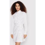 Przecenione Białe Sukienki koszulowe damskie marki Msgm w rozmiarze L 