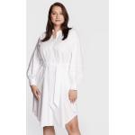 Przecenione Białe Sukienki koszulowe damskie marki Tommy Hilfiger w rozmiarze 3 XL 