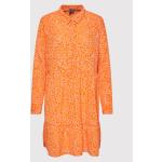 Przecenione Pomarańczowe Sukienki koszulowe damskie marki Vero Moda w rozmiarze 3 XL 