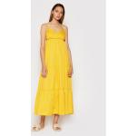 Przecenione Żółte Sukienki damskie na lato marki RINASCIMENTO w rozmiarze M 