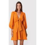 Przecenione Pomarańczowe Sukienki damskie na lato marki Ted Baker w rozmiarze XXS 
