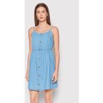 Przecenione Niebieskie Sukienki damskie na lato marki Vero Moda w rozmiarze XL 