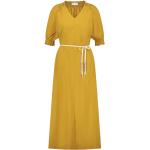 Żółte Sukienki midi damskie w rozmiarze S 