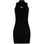 Czarne Sukienki sylwestrowe damskie bez rękawów marki Diesel w rozmiarze L 