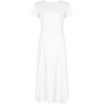 Białe Długie sukienki damskie z krótkimi rękawami maxi marki Silvian Heach w rozmiarze M 