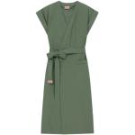 Zielone Sukienki ołówkowe damskie z krótkimi rękawami bawełniane marki KENZO w rozmiarze M 