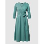 Sukienka midi z kopertowymi elementami model ‘Doria’