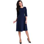 Niebieskie Sukienki wizytowe damskie marki awama w rozmiarze XL 