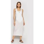 Przecenione Białe Sukienki plażowe damskie marki Calvin Klein Swimwear w rozmiarze XS 