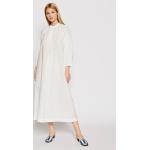 Przecenione Białe Sukienki plażowe damskie marki Max Mara w rozmiarze XL 