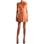 Pomarańczowe Sukienki plażowe damskie mini marki Elisabetta Franchi w rozmiarze S 