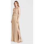 Przecenione Beżowe Sukienki wieczorowe damskie marki Elisabetta Franchi w rozmiarze 3 XL 