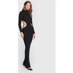 Przecenione Czarne Sukienki wieczorowe damskie marki Elisabetta Franchi w rozmiarze 3 XL 