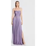 Przecenione Fioletowe Sukienki wieczorowe damskie marki Elisabetta Franchi w rozmiarze XL 