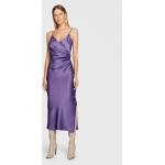 Przecenione Fioletowe Sukienki wieczorowe damskie marki IMPERIAL w rozmiarze L 