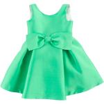 Zielone Sukienki dziecięce bez rękawków dla dziewczynek eleganckie 