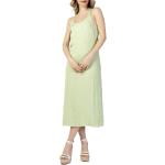 Zielone Sukienki midi damskie do prania w pralce gładkie poliamidowe z okrągłym dekoltem na wiosnę marki Calvin Klein Jeans w rozmiarze S 