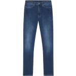 Niebieskie Proste jeansy damskie do prania w pralce Super skinny fit dżinsowe marki DONDUP 