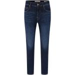 Niebieskie Elastyczne jeansy męskie Skinny fit dżinsowe marki Guess 