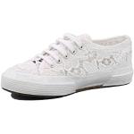 Białe Niskie sneakersy dla dziewczynek marki SUPERGA w rozmiarze 32 