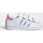 Białe Buty sportowe dla dzieci Rzepy sportowe marki adidas Superstar 