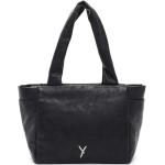 Przecenione Shopper bags damskie z odpinanym paskiem w stylu biznesowym ze skóry marki Suri Frey 