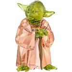 Wielokolorowe Figurki postacie z filmów metalowe marki Swarovski Star Wars Yoda 
