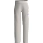 Białe Spodnie dziecięce dresowe dla dziewczynek eleganckie bawełniane marki Guess 