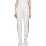 Białe Spodnie dresowe bawełniane damskie bawełniane marki Guess w rozmiarze XL 