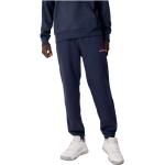 Niebieskie Spodnie dresowe bawełniane męskie w stylu casual marki New Balance w rozmiarze XL 