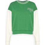 Zielone Bluzy z nadrukiem damskie eleganckie bawełniane na wiosnę marki Puma w rozmiarze L 