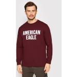 Przecenione Bordowe Swetry męskie marki American Eagle w rozmiarze XS 