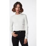 Przecenione Białe Krótkie swetry damskie w rozmiarze L 