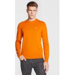 Przecenione Pomarańczowe Swetry męskie marki HUGO BOSS BOSS w rozmiarze M 