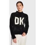 Przecenione Czarne Swetry damskie marki DKNY | Donna Karan w rozmiarze M 