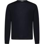 Niebieskie Swetry wełniane  eleganckie marki DRUMOHR w rozmiarze XL 