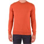 Pomarańczowe Swetry z okrągłym dekoltem męskie marki DRUMOHR w rozmiarze XL 