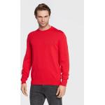 Przecenione Czerwone Swetry męskie marki Hugo w rozmiarze L 