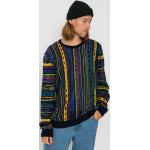 Przecenione Granatowe Eko Swetry męskie eleganckie bawełniane marki IRIEDAILY w rozmiarze L 