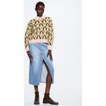 Przecenione Wielokolorowe Swetry oversize damskie marki Mango w rozmiarze S 
