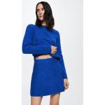Przecenione Niebieskie Swetry damskie marki Mango w rozmiarze XL 