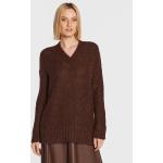 Przecenione Brązowe Swetry damskie marki MARELLA w rozmiarze S 