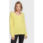 Przecenione Żółte Swetry damskie marki MORGAN w rozmiarze M 