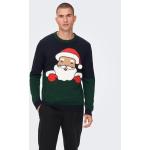 Przecenione Granatowe Swetry męskie na Święta marki Only & Sons w rozmiarze XS 