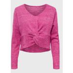 Przecenione Różowe Swetry damskie marki Pieces w rozmiarze XL 
