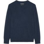 Niebieskie Swetry do prania ręcznego w stylu casual z wiskozy marki Marc O'Polo 