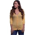 Żółte Swetry rozpinane damskie eleganckie marki John Smedley w rozmiarze L 