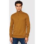 Przecenione Brązowe Swetry męskie marki Selected Selected Homme w rozmiarze XL 